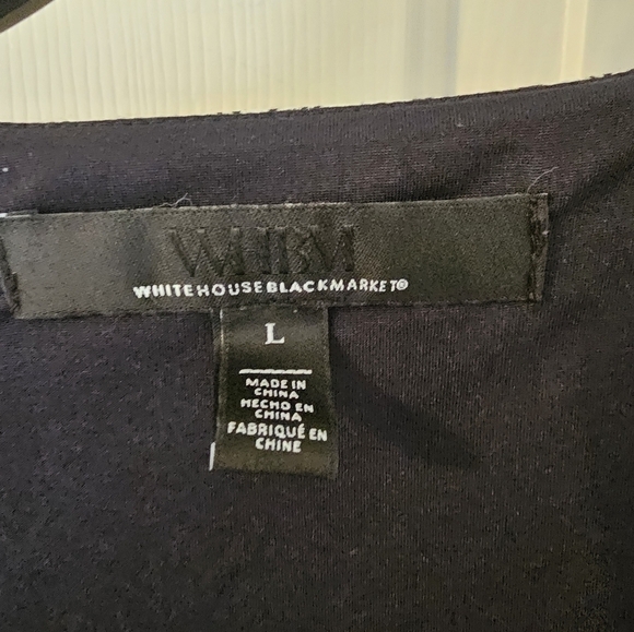 White House Black Market Black and White Floral Blouse - Picture 2 of 5